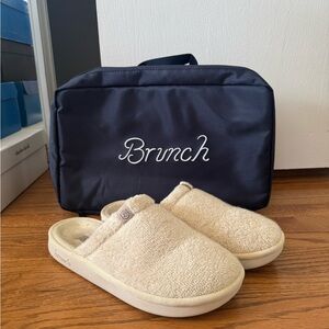 Brunch Women's Cream Terry Slide Slippers